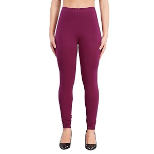 shruthi classic fit super stretchable cotton elastane fabric churidar ultra soft cotton blend leggings for women