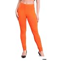 SHRUTHI Classic Fit Super Stretchable Cotton Elastane Fabric Churidar Ultra Soft Cotton Blend Leggings for Women