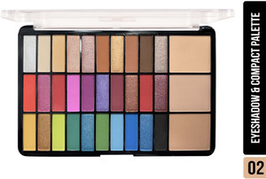 shryoan color studio eyeshadow  highlighter palette  highly pigmented  matte finish 38 g multicolor 02