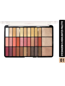 shryoan color studio eyeshadow  highlighter palette  highly pigmented  matte finish 38 g
