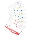 Shuban A4 Plastic File Folder Document Organizer, Plastic File Holder with Snap Button, Waterproof Certificate Folder for Office, School, Home (Style-9- Leaf Printed Folder– 10 Pcs -Multi Color)