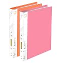 Shuban 10 Pocket Set of 2 FS Size Presentation Display Book Folder File Binders with Plastic Clear Sleeves Document Organizer for Music Sheets Artwork Drawing for School Office