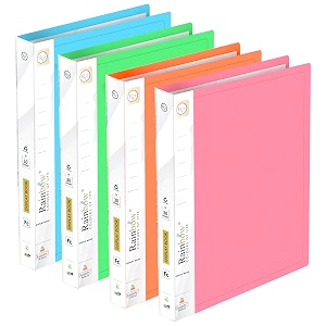 shuban 30 pocket set of 4 fs size presentation display book folder file binders with plastic clear sleeves document organizer for music sheets artwork drawing for school office