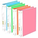Shuban 30 Pocket Set of 4 FS Size Presentation Display Book Folder File Binders with Plastic Clear Sleeves Document Organizer for Music Sheets Artwork Drawing for School Office