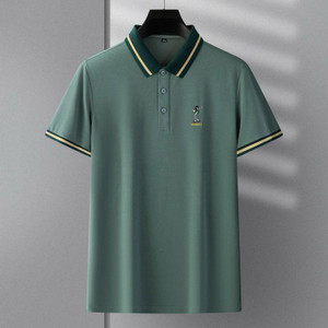 SHUBHAM CREATION Solid Men Polo Neck Dark