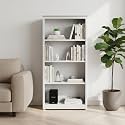 Shubham Furniture 4-Tier Bookcase for Home Open Metal Bookshelf Rack for Office, Powder-Coated Modern Design | Multipurpose Storage Organizer for Living Room, Office, Study & Decor Grey