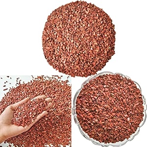 red jasper chips stone for reiki meditation vastu 500 gm  healing gemstone for strength courage amp mental clarity  decorative crystals for spiritual home decor amp jewellery making