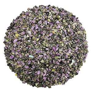 shubhanajli crystal stichtite chips stone for vastu reiki healing stichtite tumbled chips gemstone pebble for aquarium fish tank garden home dcor 500 gm