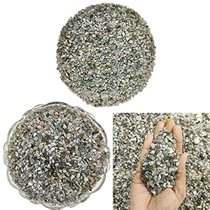shubhanjali healing crystal chips stones natural labradorite chips stone for raiki crystal vastu correaction 100 gm labradorite crystal stone chips irregular shaped for crystal at home