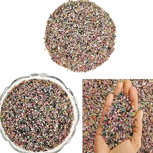 mix tourmaline chips 50 gm  natural healing gemstone for positivity energy balance amp protection  decorative crystal stones for reiki meditation vastu jewellery making amp spiritual home decor