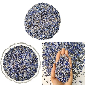natural healing crystal chips for enhance clarity inner wisdom amp emotional balance  lapis chips for reiki meditation amp vastu chakra  decorative crystals for home decoration amp table decor 500 gm