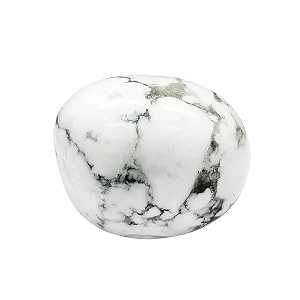 shubhanjali reiki healing howlite crystal single tumble stone raw howlite tumble gemstone pebble for aquarium home decorative garden table vastu correction 1 pc white