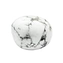 Shubhanjali Reiki Healing Howlite Crystal Single Tumble Stone Raw Howlite Tumble Gemstone Pebble for Aquarium Home Decorative Garden Table Vastu Correction 1 Pc White