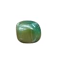 Shubhanjali Reiki Healing Green Jade Crystal Single Tumble Stone Raw Green Jade Tumble Gemstone Pebble for Aquarium Home Decorative Garden Table Vastu Correction 1 Pc Green