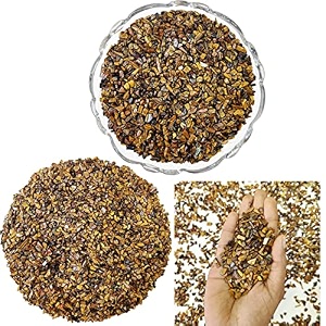 natural healing crystal chips for confidence protection amp focus  tiger eye chips for reiki meditation amp vastu chakra  decorative crystals for home decoration amp table decor 250 gm