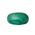 Shubhanjali Reiki HealingSynthetic Malachite Single Tumble Stone Raw Malachite Tumble Gemstone Pebble for Aquarium Home Decorative Garden Table Vastu Correction 1 Pc Green