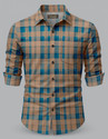 SHUBHFLAX Men Checkered Formal Multicolor Shirt