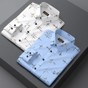 SHUBHFLAX Men Printed Casual Multicolor Shirt