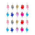 ShubhKraft Cute Fur Doll Keychain/Keyring For Kids Return Gift (Pack of 20, Multicolor) Key Chain