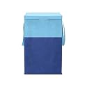 Laundry Bag|Cloth Storage bag|Laundry Basket With Lid For Clothes|Laundry Basket With Lid Big Size, Laundry Bag Foldable With Zip|Cloth Storage|Cloth Bag (Pack Of 1, SkyBlue/NBlue)