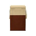 Laundry Bag For Cloth | Clothes Storage bags | Laundry Basket With Lid For Clothes, Big Size, Foldable | Cloth Bag | Toy Basket | Washing Clothes Storage Basket (Pack of 1, Beige/Brown)