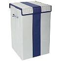 Laundry Organizer|Laundry bag|Square Foldable Water Resistant Laundry Bag With Cover Easy To Carry Handle For Home, Dorms, Hosteland|Laundry Bag|Garmnet Organizer (Pack Of 1, Blue &amp; Grey)