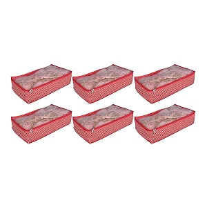 lehanga coverfor travel wedding bridal  sareeghaghragown cover with zip for storage and gift purpose  lehenga cover bag pack of 6 red