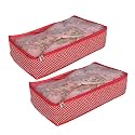 Lehenga Cover | Lehanga Cover for Storage Wedding Travel Saree Sari Bridal With Zip Big Size For Storage And Gift Purpose || Lehenga Cover Big Size (Pack of 2, Red)