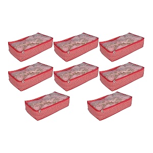 lehenga cover for women - bridal wedding travel storage and gift purpose -ghaghragown cover with zip pack of 8 red