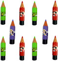 ShubhKraft Return gifts for kids, Pencil Shape Stationery Pouch/Boxes for Girls/Boys, Pencil box Multicolour (Pack of 10) Cartoon Printed Art Plastic Pencil Boxes