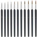 SHUBHPETAL 11PCS Miniature Paint Brushes Miniature Small Thin Painting Brushes Kit