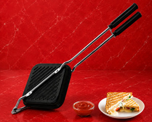 shuddhkitchen Non Stick Grill Maker Grill Sandwich