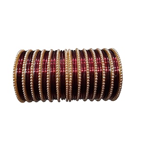 Shuhag glass bangles set