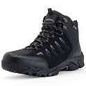 SHULOOK Men's Waterproof Hiking Boots Non-Slip Lightweight Mid Top Ankle Boot Breathable Hiker Trekking Shoes