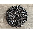 Shungite Chips – Natural Mini Shungite Stones, Crushed Undrilled Shungite, Semi-Tumbled Genuine Shungite (1/2 lb)