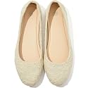 Shupua Womens Flats Lace Ballet Flats Dressy Slip On Shoes for Work Wedding