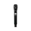 Shure QLXD2/N8CB Handheld Transmitter with Nexadyne 8/C Black Cardioid Vocal Mic Capsule - for use with QLX-D Digital Wireless Microphone Systems, Receiver Sold Separately | V50 Band (QLXD2/N8CB=-V50)