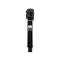 Shure QLXD2/N8SB Handheld Transmitter with Nexadyne 8/S Black Supercardioid Vocal Mic Capsule - for QLX-D Digital Wireless Microphone Systems, Receiver Sold Separately | V50 Band (QLXD2/N8SB=-V50)