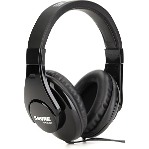 shure srh240a bluetooth wired over ear headphone without mic black