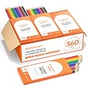 Shuttle Art 360 PCS Colored Pencils Bulk, 12 Assorted Colors, Pack of 30, Break-resistant, Pre-sharpened Colored Pencils for Kids, Bulk Pack School Supplies for Teachers & Students