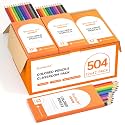 Shuttle Art 504 Colored Pencils Bulk, 12 Vibrant Colors, Pack of 42, Pre-sharpened Coloring Pencils, Wood Colored Pencil for Kids Teachers, Classroom Essentials, Back to School Supplies