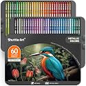 Shuttle Art 60 Metallic Colored Pencils, Colored Pencils for Adult Coloring, Soft Core Coloring Pencil in Gift Tin Box, Drawing Pencil for Kids Adults Beginners Artists Drawing Sketching