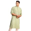 Shvaas By Vastramay Men39s Green Cotton Kurta