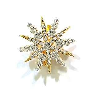 shweta fashion white metal multipurpose brooch for saree dress suit sherwani pagdi for men and women