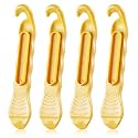 SHWJ 4PCS Bike Tire Lever, Tool is Smooth Overall, Which Will Not Hurt The Tire Bead, Professional Design Makes Work Easy, Designed to Snap Together for Storage, Best Tire Changing Tool