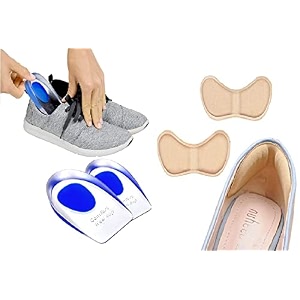 silicone gel heel pad socks for pain relief - self-adhesive heel inserts cushion padshigh heel pads shoe bite protector heel grips liners heel linerheel pad
