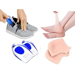 silicone gel heel pad socks for pain relief - self-adhesive heel inserts cushion padshigh heel pads shoe bite protector heel grips liners heel socksheel pad