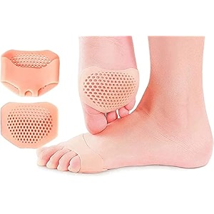 silicone gel heel pad socks for pain relief - self-adhesive heel inserts cushion padshigh heel pads shoe bite protector heel grips liners toe heel