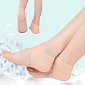 Silicone Gel Heel Pad Socks for Pain Relief - Self-Adhesive Heel Inserts Cushion Pads,High Heel Pads Shoe Bite Protector Heel Grips Liners (Heel Socks)