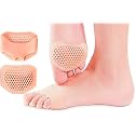Silicone Gel Heel Pad Socks for Pain Relief - Self-Adhesive Heel Inserts Cushion Pads,High Heel Pads Shoe Bite Protector Heel Grips Liners (Toe Heel)